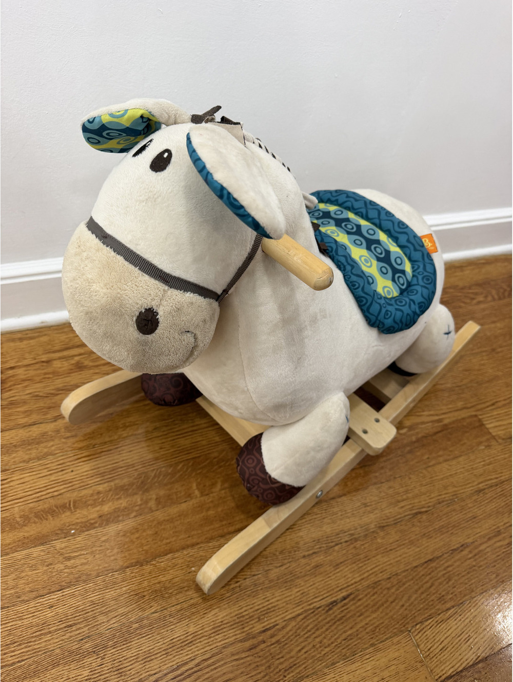 B. Toys Plush Rocking Horse Rodeo Rocker Banjo - Ages 18 Months +